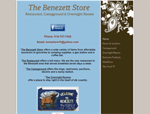 Tablet Screenshot of benezettstore.com